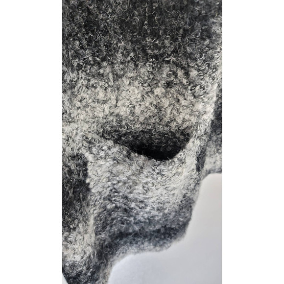 Rachel Zoe Los Angeles Wool/Alpaca Blend Black/Gray Open Cardigan Sweater M - Picture 3 of 5